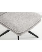 Lot de 2 chaises Valencia gris clair - 51x92x68 cm