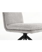 Lot de 2 chaises Valencia gris clair - 51x92x68 cm