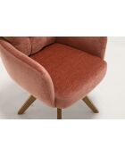 Lot de 2 fauteuils Saint Tropez rouille - 60x92x67 cm