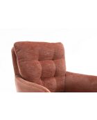 Lot de 2 fauteuils Saint Tropez rouille - 60x92x67 cm