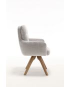 Lot de 2 fauteuils Saint Tropez gris clair - 60x92x67 cm