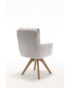 Lot de 2 fauteuils Saint Tropez gris clair - 60x92x67 cm