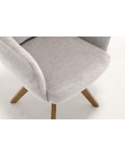 Lot de 2 fauteuils Saint Tropez gris clair - 60x92x67 cm