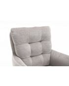 Lot de 2 fauteuils Saint Tropez gris clair - 60x92x67 cm