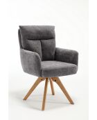 Lot de 2 fauteuils Monaco b gris clair - 59x92x68 cm