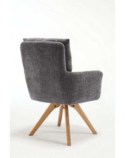 Lot de 2 fauteuils Monaco b gris clair - 59x92x68 cm