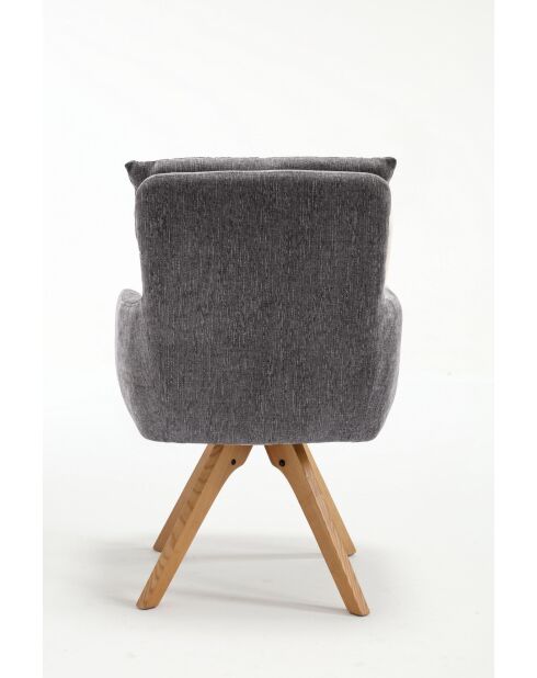 Lot de 2 fauteuils Monaco b gris clair - 59x92x68 cm