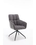 Lot de 2 fauteuils New lars gris clair - 61x90x66 cm