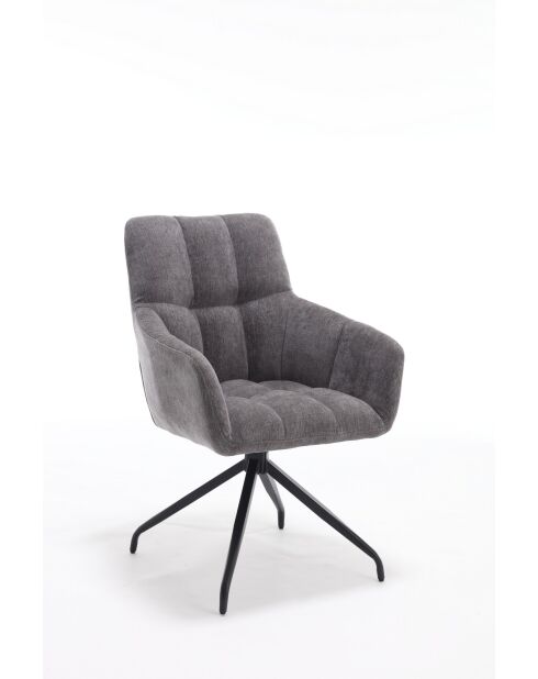 Lot de 2 fauteuils New lars gris clair - 61x90x66 cm