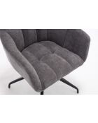 Lot de 2 fauteuils New lars gris clair - 61x90x66 cm