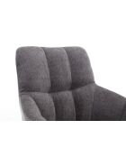 Lot de 2 fauteuils New lars gris clair - 61x90x66 cm