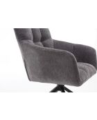 Lot de 2 fauteuils New lars gris clair - 61x90x66 cm