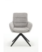 Lot de 2 fauteuils Taragona gris clair - 63x88x44 cm