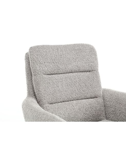 Lot de 2 fauteuils Taragona gris clair - 63x88x44 cm