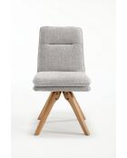 Set van 2 stoelen Valencia lichtgrijs - 51x92x68 cm