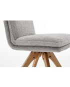 Set van 2 stoelen Valencia lichtgrijs - 51x92x68 cm