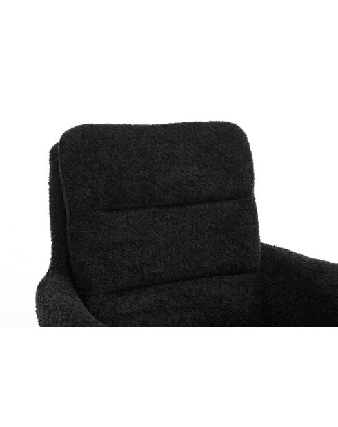 Lot de 2 fauteuils Taragona gris noir foncé - 63x88x44 cm