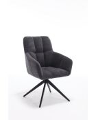 Set di 2 poltrone New Lars grigio scuro - 61x90x66 cm