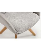 Set di 2 poltrone Barcelona grigio chiaro - 51x92x68 cm