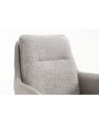 Set di 2 poltrone Barcelona grigio chiaro - 51x92x68 cm