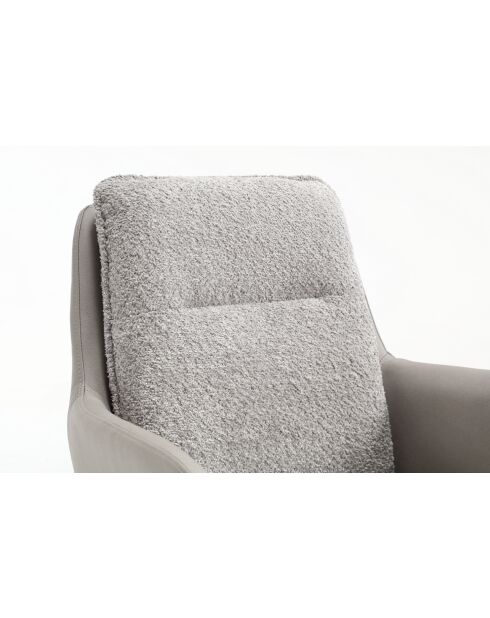 Set di 2 poltrone Barcelona grigio chiaro - 51x92x68 cm