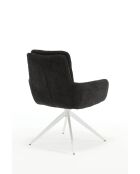 Lot de 2 fauteuils Taragona gris noir foncé - 63x88x44 cm