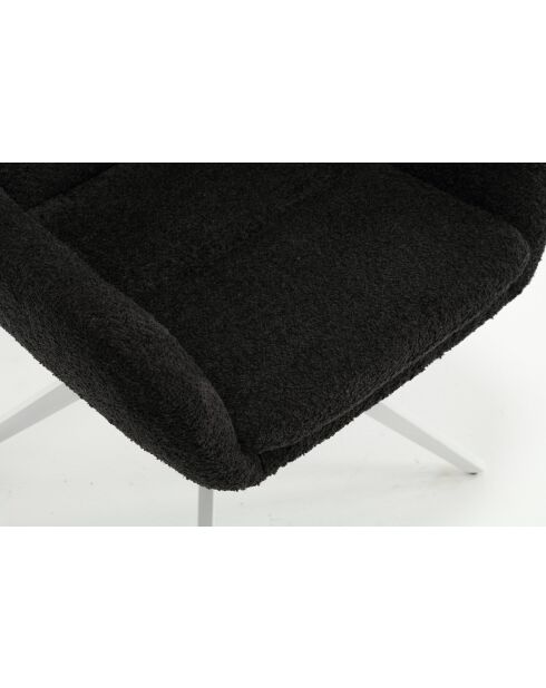 Lot de 2 fauteuils Taragona gris noir foncé - 63x88x44 cm