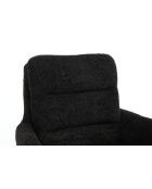 Lot de 2 fauteuils Taragona gris noir foncé - 63x88x44 cm