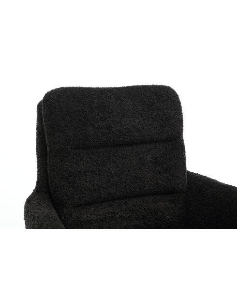 Lot de 2 fauteuils Taragona gris noir foncé - 63x88x44 cm