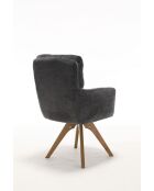 Lot de 2 fauteuils Saint Tropez gris foncé - 60x92x67 cm