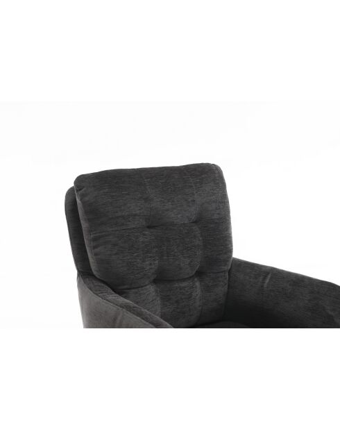Lot de 2 fauteuils Saint Tropez gris foncé - 60x92x67 cm