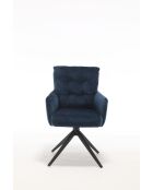 Lot de 2 fauteuils Saint Tropez bleus - 60x92x67 cm