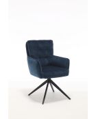 Lot de 2 fauteuils Saint Tropez bleus - 60x92x67 cm