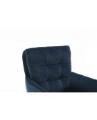 Lot de 2 fauteuils Saint Tropez bleus - 60x92x67 cm