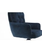 Lot de 2 fauteuils Saint Tropez bleus - 60x92x67 cm