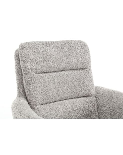 Lot de 2 fauteuils Taragona gris clair - 63x88x44 cm