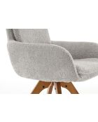 Lot de 2 fauteuils Taragona gris clair - 63x88x44 cm
