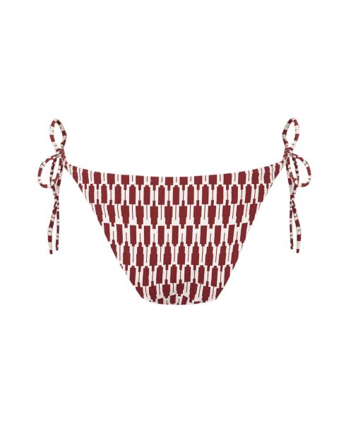 Tribe Classic Bikinibroekje met strik en witte print
