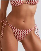 Tribe Classic Bikinibroekje met strik en witte print