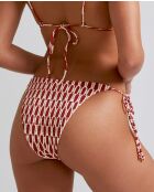 Tribe Classic Bikinibroekje met strik en witte print