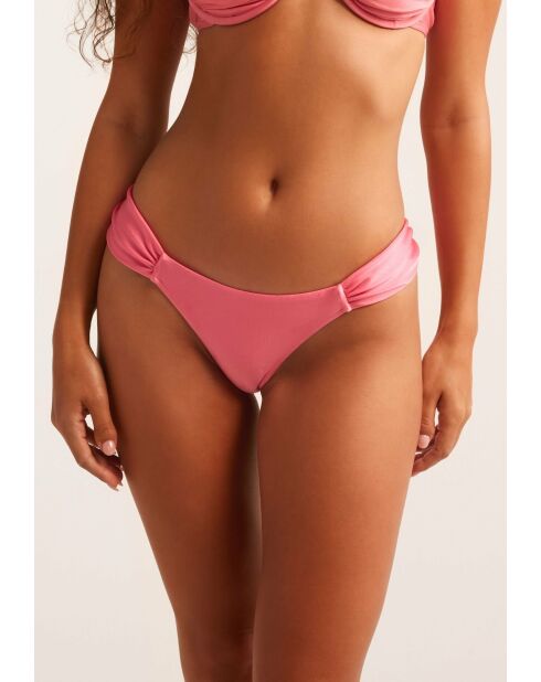 Rosafarbene mittelgroße Bikinihose