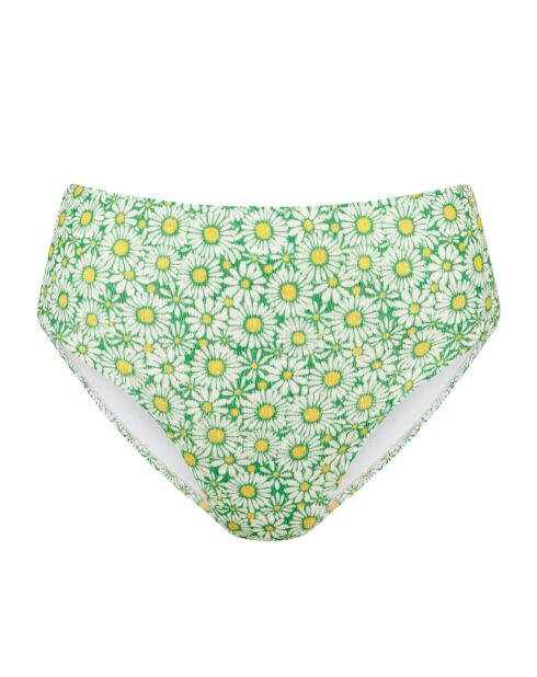 Lupita Slip mit hoher Taille und grünem Hintergrund