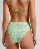 Lupita Slip mit hoher Taille und grünem Hintergrund