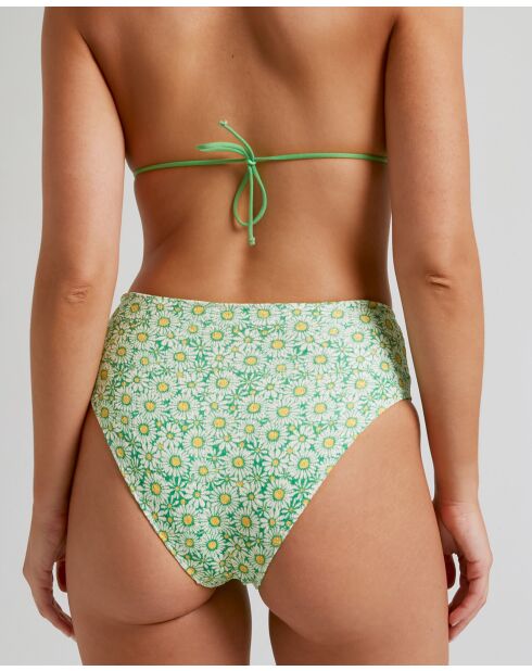 Lupita Slip mit hoher Taille und grünem Hintergrund