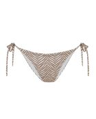 Arena stropdas met bruin-witte print