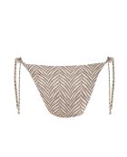 Arena stropdas met bruin-witte print