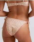 Arena stropdas met bruin-witte print