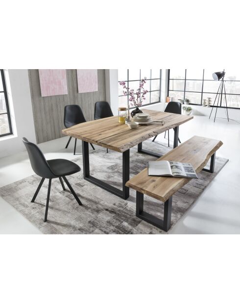 Table chêne massif huilé naturelle - 180x77x90 cm