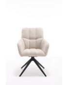 Lot de 2 fauteuils New lars beiges - 61x90x66 cm