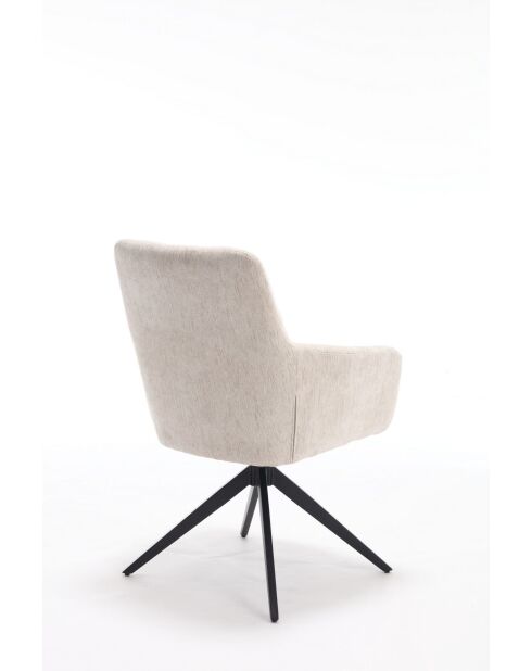 Lot de 2 fauteuils New lars beiges - 61x90x66 cm